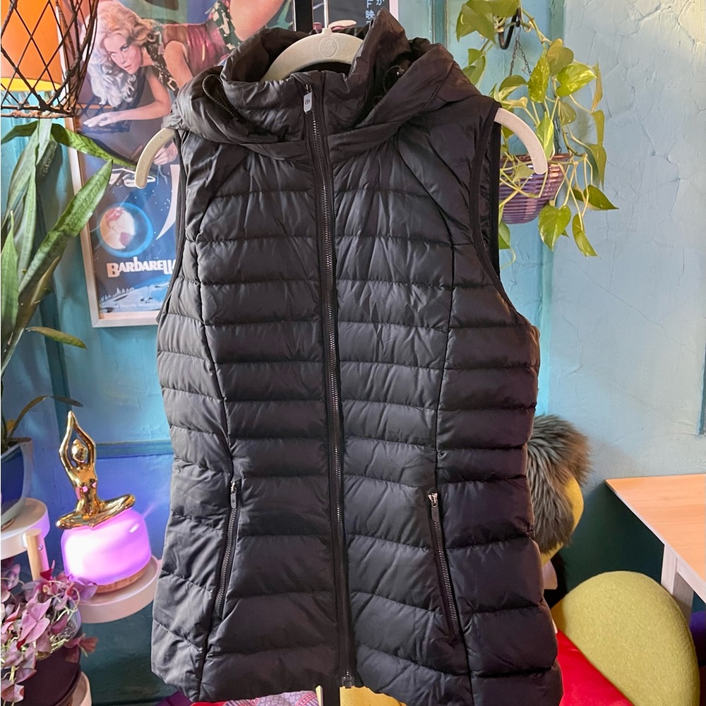LULULEMON Down Vest with detachable hood.